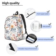 thumbnail image 4 of Naloa Lilies Flowers Canvas Backpack for Men Women Rucksack Casual Travel Daypack College Tote Satchel Bookbag for Teens-Medium, 4 of 7