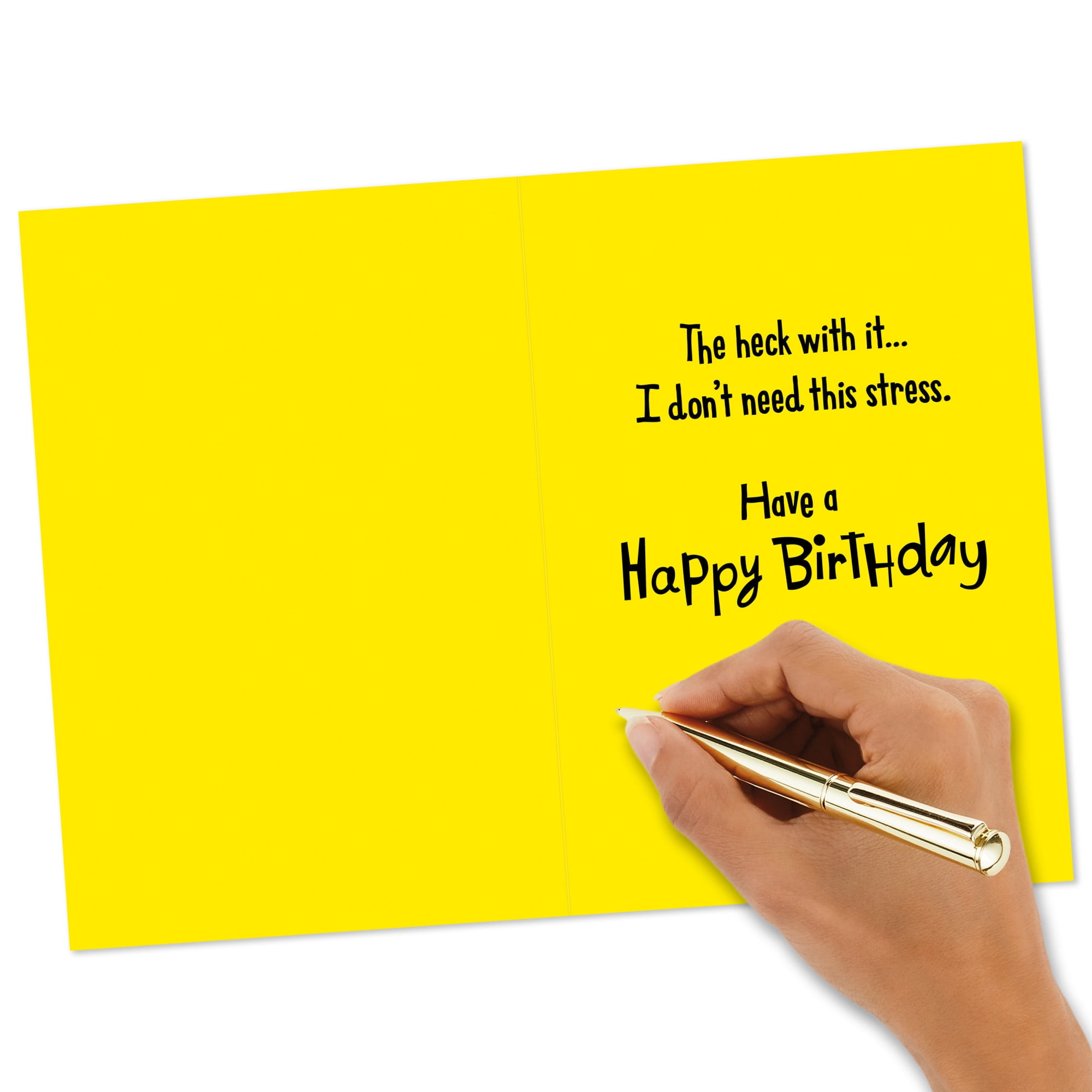 Hallmark Funny Birthday Card (Pondered. Struggled. Racked. Decided.)