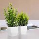 thumbnail image 2 of 2Pcs Artificial Potted Plants Desktop Faux Potted Plants Bonsai Ornament, 2 of 3