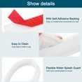 thumbnail image 4 of REGALWOVEN Collapsible Shower Barrier Stopper T-shape Water Splash Guard Blocker for Bathroom White 39 inch, 4 of 6