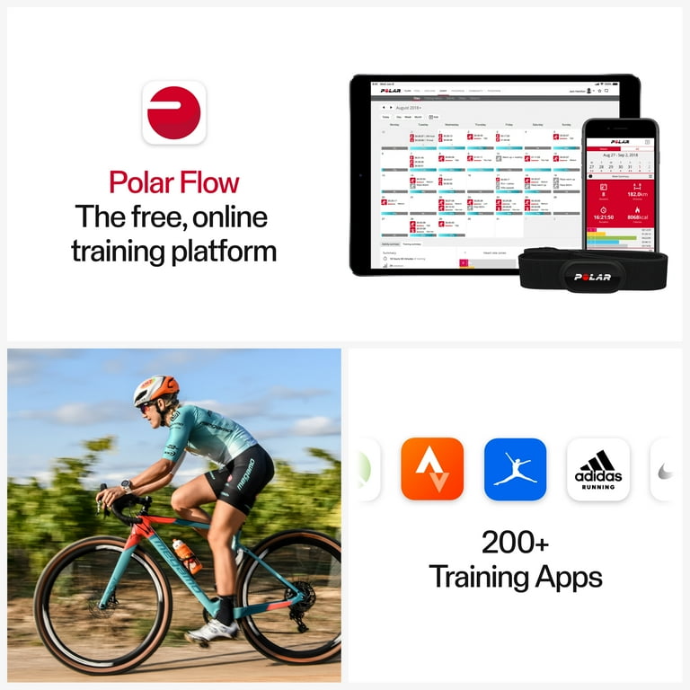 Polar H10 Wearable Chest Exercise Heart Rate Monitor for Men and Women ANT Bluetooth Built in Memory Walmart