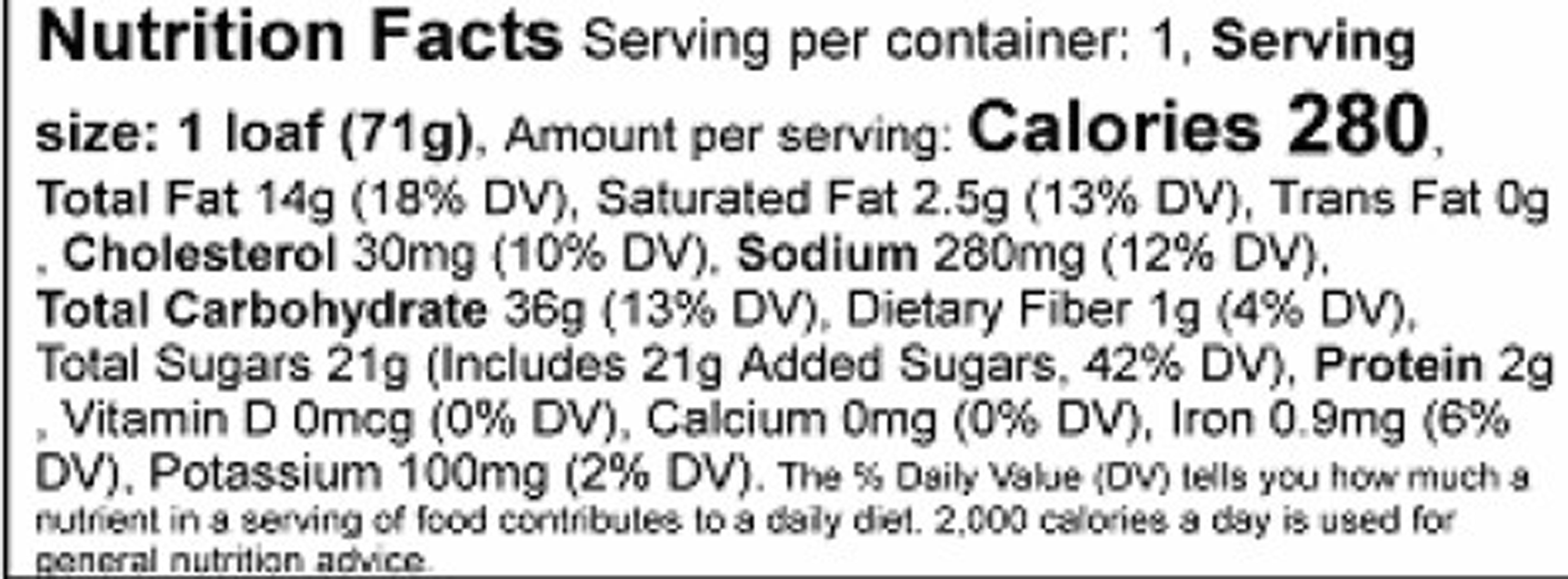 Freshness Guaranteed Mini Blueberry Crème Cake Loaf, 2.5 oz