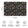 thumbnail image 3 of Pioneer Flower Floral Print Pattern Bathroom Rugs Mat, Non Slip Microfiber Bathroom Rug with Rubber Backing, Soft Mats for Bathroom Floor Tub Shower, 20"x32", 3 of 5