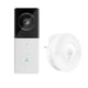 thumbnail image 1 of Video Timbre Smart Home Detector de visión nocturna por infrarrojos Cámara de seguridad impermeable WiFi inalámbrica, Timbre de puerta con receptor Eigraketly HA006536-02, 1 of 6