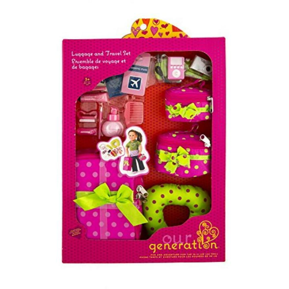 Our Generation Luggage And Travel Set For 18" Dolls