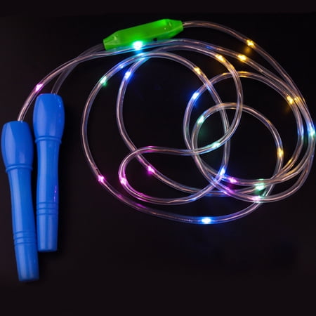 WHAMVOX 2 Pcs LED Light-up Jump Rope Kids Skipping Toys Fitness Child