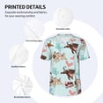 thumbnail image 3 of KLL Cute Pug Dogs for Men's Baseball Shirts,Short Sleeve Casual Shirts Button Down Shirt for Men Beach Summer Wedding Shirt-XX-Large, 3 of 7
