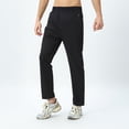 thumbnail image 2 of RYDCOT Mens Casual Pants Elastic Waist Joggers Sweatpants with Pockets Solid Color Outdoor Sports Pants Black 14(XXXL), 2 of 4