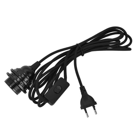 

E27 Lamp Holder Hanging Light Cord Lampholder with Switch Pendant Lampholder EU Plug 100240V