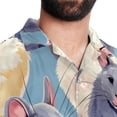 thumbnail image 5 of Tmall Men's Short Sleeve Spread Collar Beach Shirts Casual Printed Button Down Unisex Summer Tops, 5 of 6