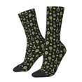 thumbnail image 1 of Fotbe Tennis Rackets Calcetas Largas con Estampado para Hombre y Mujer – Calcetas de Compresión Transpirables y Elásticas, Viajar y Uso Diario Talla 5-11, 1 of 6