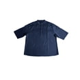 thumbnail image 5 of Biekopu Men’s Summer Shirt,Short Sleeve Shirt Stand Collar Button Closure Solid Tops for Casual Daily, 5 of 9