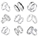 thumbnail image 3 of Worallymy hombres mujeres parejas anillos boda fiesta cristal letras brazalete anillo amor joyería a juego 2 unids/set Worallymy JD720015880, 3 of 7