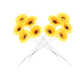 thumbnail image 2 of 5 Pcs Girasol Jardín Estaca Durable Pot Estacas Decorativas Patio Arte, 2 of 8
