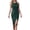 Green, variant on Womens Sequin Sparkly Dresses Formal Halter Midi Bodycon Dress Glitter Backless Wedding Cami Dress Slit Green