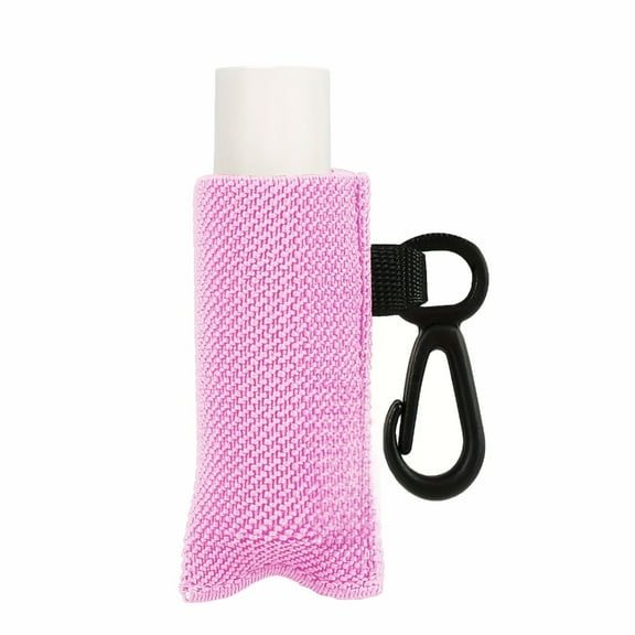 Tizuqe Lip Balm Holder Bag Keychain Clip On Chapsticks Storage Pouch for Outdoor Travel