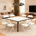 thumbnail image 5 of 10-Pack White PP Plastic Folding Chairs - No Assembly, Sturdy Frame, Indoor Outdoor, 5 of 13