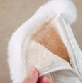 thumbnail image 6 of Aboser Kids Big Girls Winter Warm Boots Non Slip Snow Booties Fashion Low Calf Shoes Faux Fur Lined Boots Toddler Girl Leather Boots, 6 of 8