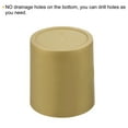 thumbnail image 4 of Uxcell 6" Round Plastic Planter Flowerpot Container Indoor Outdoor, Gold 4 Pack, 4 of 6