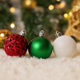 thumbnail image 6 of Red White Blue Christmas Ball Ornaments Set 50 Count 2.4 Inch Shatterproof Tree Decor, 6 of 8