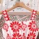 thumbnail image 5 of Vestido de Fiesta de Navidad de las Niñas Impresión de Verano sin Mangas Vestido Maxi con Botones, Vestido de Princesa de Estilo de Vacaciones Casual para Vacaciones de Bebés Y Niños Pequeños, 5 of 9