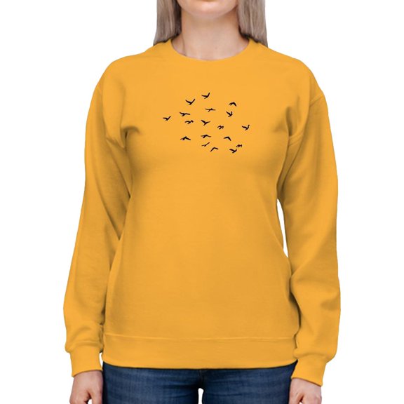 A Flock Of Flying Birds. Sweatshirt Women -Image by Shutterstock, Female 3X-Large