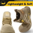 thumbnail image 4 of CHICVOMEY Slip-Resistant Work Shoes for Men Non-Slip Work Shoes Lightweight Safety Sneakers Comfortable Puncture-Proof Indestructible Work Steel Toe, 4 of 10