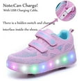 thumbnail image 2 of YAZI Kids Roller Shoes Boy Girl Sneakers with Wheels Become Sport Sneaker with Led for Christmas Birthday Children Show Gift, 2 of 12