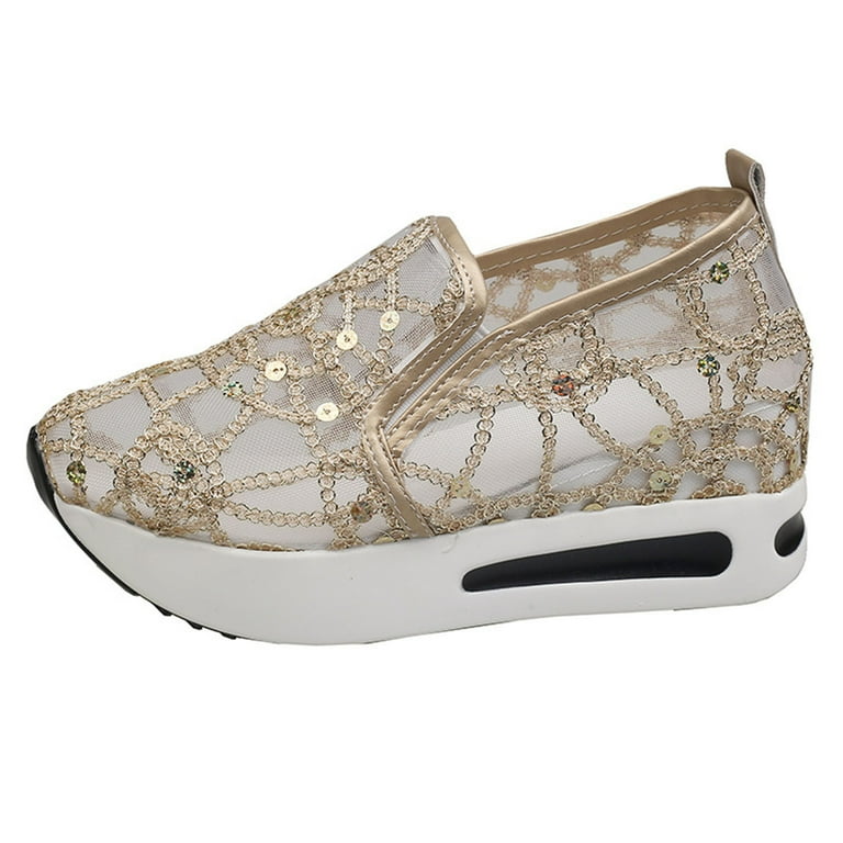 Sequin platform best sale sneakers