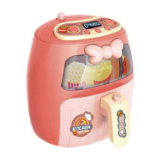 Juguetes Para Niño Hamburguesa y papas fritas, freidora de cocina, parrilla de juguete con luz, juego de rol educativo para niños Juguetes Para Bebe 1 Año