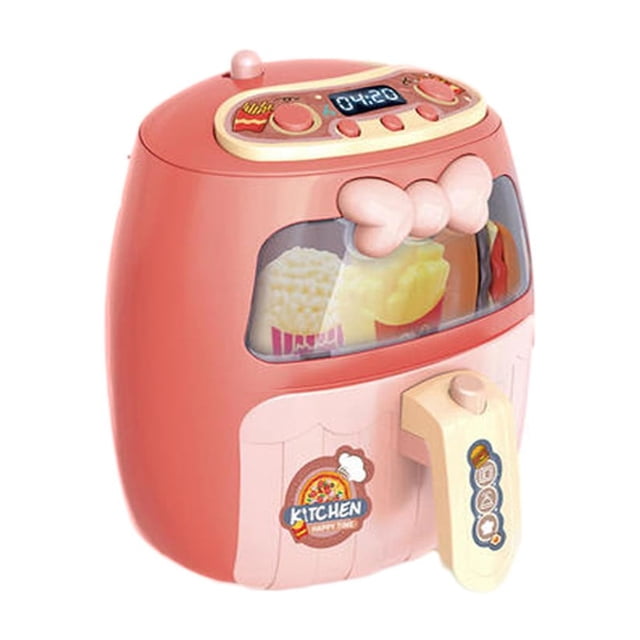 Hamburger And Fries Kitchen Fryer Grill Toy With Light Role Play Educational Game Battery Powered For Children