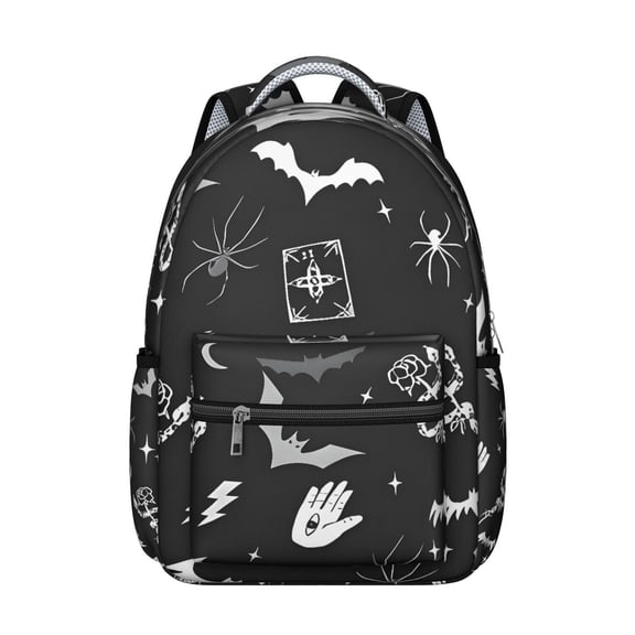 Starry Night Mystical Waterproof Bookbag - Stylish & Lightweight Backpack with Padded Shoulder Straps