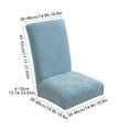 thumbnail image 3 of QTOCIO Elastic Dining Table And Chair Covers Semi Circular Home Chair Covers Chair Back Covers Common Chair Covers Suitable For Home Or Dining Room Chairs, 3 of 4