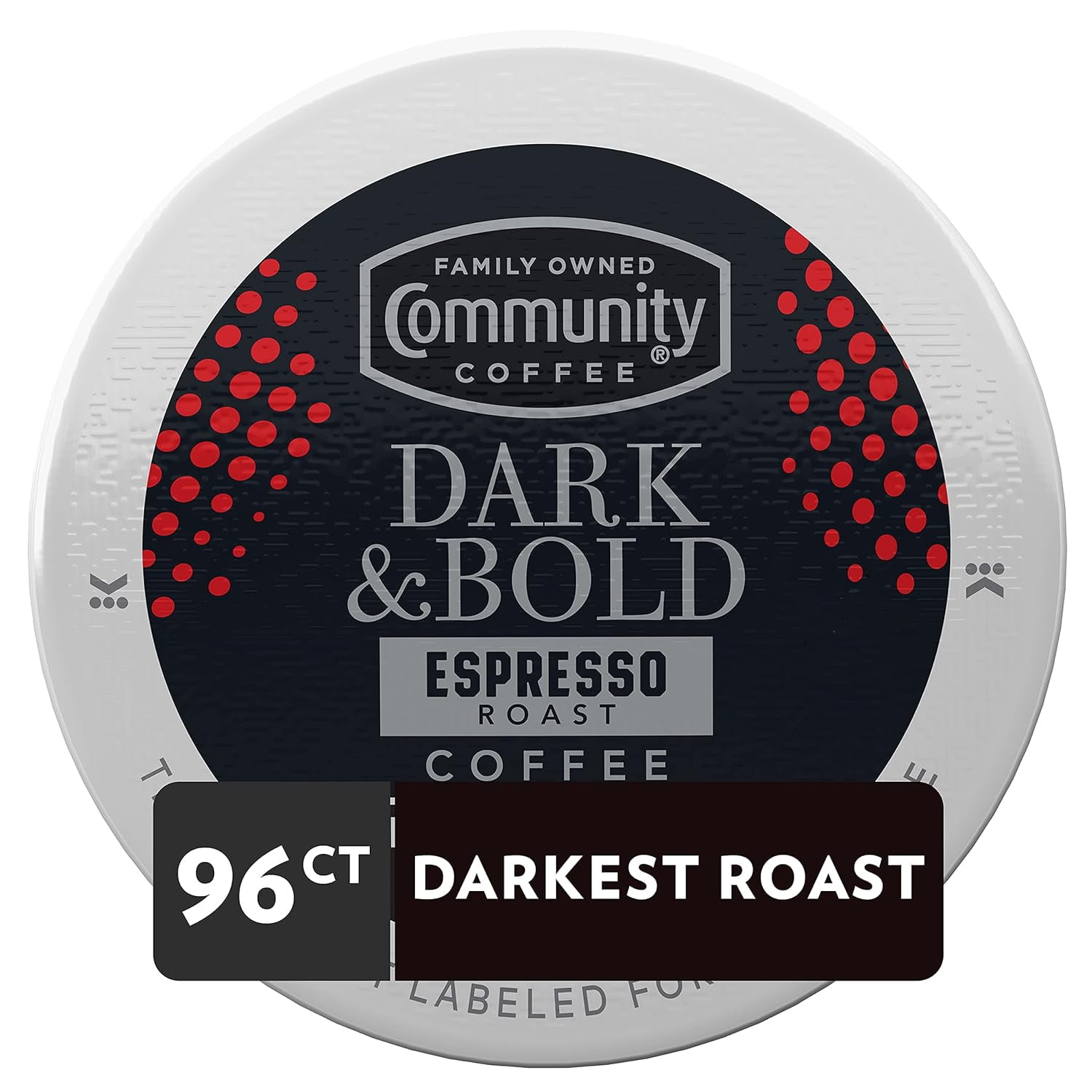 Community Coffee Dark & Bold Espresso Roast 96 Count Coffee Pods, Compatible with Keurig 2.0 K-Cup Brewers, 24 count (Pack of 4)