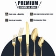 thumbnail image 2 of 20 Pcs Silverware Set  Including Fork Spoon and Knife Stainless Steel Flatware Set Vintage Cutlery Set Mirror Polished Utensil Set for Kitchen Dishwasher Safe Service for 4, 2 of 4
