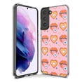 thumbnail image 3 of Mundaze - Case for Samsung Galaxy S22 Ultra Slim Shockproof Hard Shell Soft TPU Heavy Duty Protective Phone Cover - Retro Groovy Hearts, 3 of 5