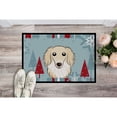 thumbnail image 2 of Caroline's Treasures BB1708MAT Winter Holiday Longhair Creme Dachshund Door Mat, Indoor Rug or Outdoor Welcome Mat 18x27, 2 of 2