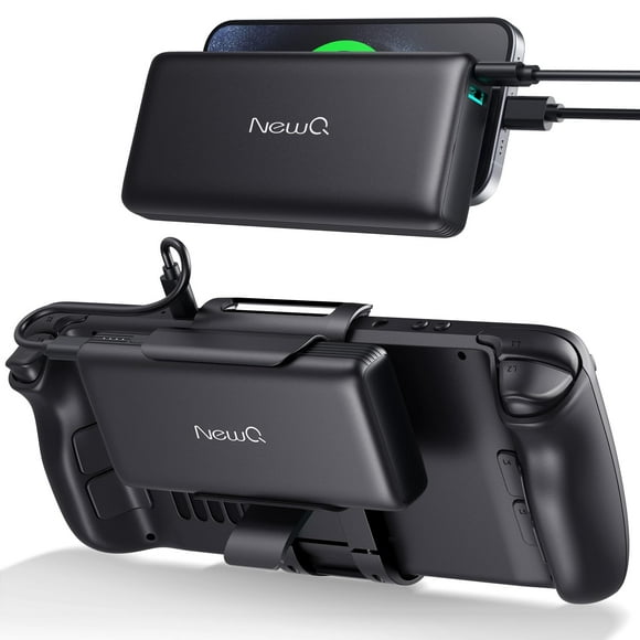 NEWQ 2-in-1 Steam Deck Battery Bank & Stand for Steam Deck/Steam Deck OLED, 20000mAh 65W PD3.0 Fast Charging Power Bank, Steam Deck Accessories, with