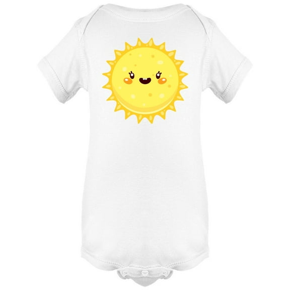 Cute Sun With Face Kids Art Bodysuit Infant -Image by Shutterstock,  Newborn