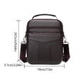 thumbnail image 3 of Bolso de hombro compuesto retro Gran capacidad Hombres Transpirable Duradero Ocio diario, 3 of 5