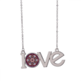 thumbnail image 1 of Culture Colorful Asymmetrical Pattern Love Necklace Pendant Charm Jewelry, 1 of 3