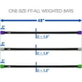 thumbnail image 6 of Yes4All Total Body Weighted Workout Bar – Set of 3 Weighted Bars 10lbs, 15lbs, 20lbs, 6 of 7