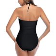 thumbnail image 2 of Traje de baño de una pieza con recorte sexy para mujer Traje de baño con nudo en la parte delantera y cintura alta con control de abdomen TUNC Sencillez, 2 of 5