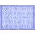 thumbnail image 1 of Ahgly Company Machine Washable Indoor Rectangle Abstract Blue Contemporary Area Rugs, 2' x 5', 1 of 4