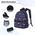 thumbnail image 3 of Disketp Cute Shark Mochila Ligera Clásica con Múltiples Bolsillos, Mochila Casual para Hombre y Mujer, Ideal para Escuela, Trabajo y Viajes, 3 of 6