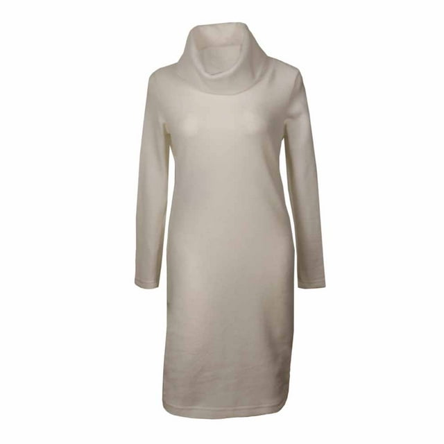 Vestido George para Mujer, Cuello Princesa Manga Larga Hueso Talla G