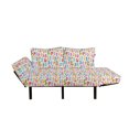 thumbnail image 2 of Cars Futon Couch, Drive on a Sunny Fun Summer Day Theme with Colorful Buses Trucks Exhaust Fumes, Daybed with Metal Frame Upholstered Sofa for Living Dorm, Loveseat, Multicolor, by Ambesonne, 2 of 4