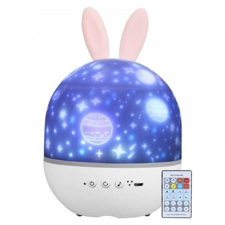 

Night Light Projector For Kids Night Lamp With Remote Control For Bedroom 360° Rotation Rechargeable Night Light Projection Lamp with 4 Lighting Modes