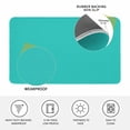 thumbnail image 3 of Turquoise Door Mat Indoor Outdoor, Modern Pure Turquoise Non Slip Welcome Mat with Rubber Backing, Absorbent Fabric Front Door Mats Entryway Rug for Home Patio Entrance 20"x31.5", 3 of 8