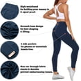 thumbnail image 3 of Ruched Booty Leggings for Women with Pockets Scrunch Butt Lifting Yoga Pants High Waist Sport Gym Tights, 3 of 5